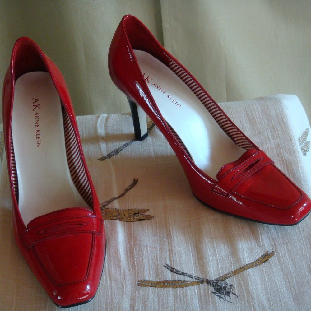 Anne Klein Red Patent Leather Pump